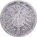 German Empire, Wilhelm I, 20 Pfennig, 1873, Frankfurt, Silver, VF(20-25), KM:5