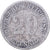 ALEMANIA - IMPERIO, Wilhelm I, 20 Pfennig, 1873, Frankfurt, Plata, BC+, KM:5