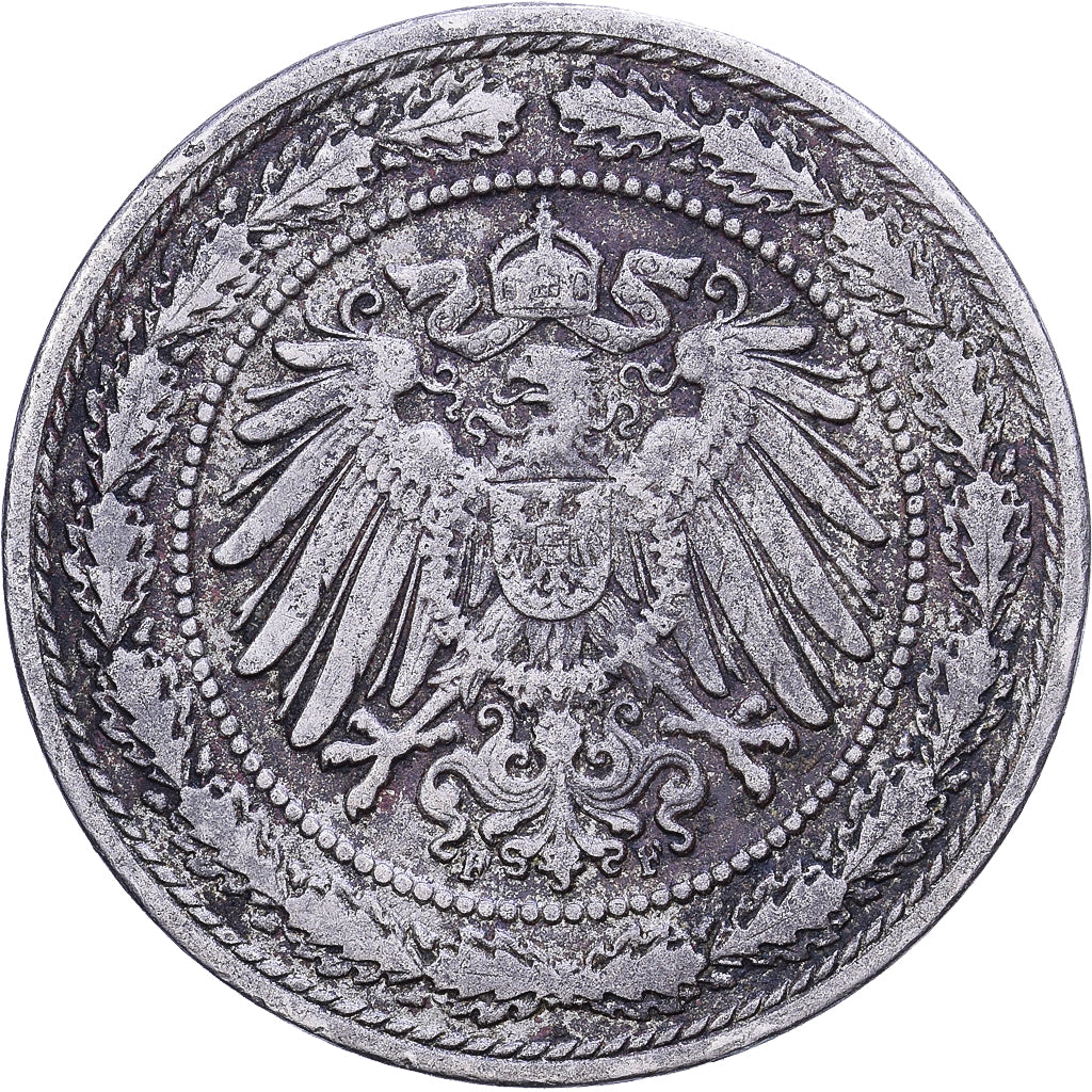 ALEMANIA - IMPERIO, 20 Pfennig, 1892, Stuttgart, Cobre - níquel, MBC, KM:13
