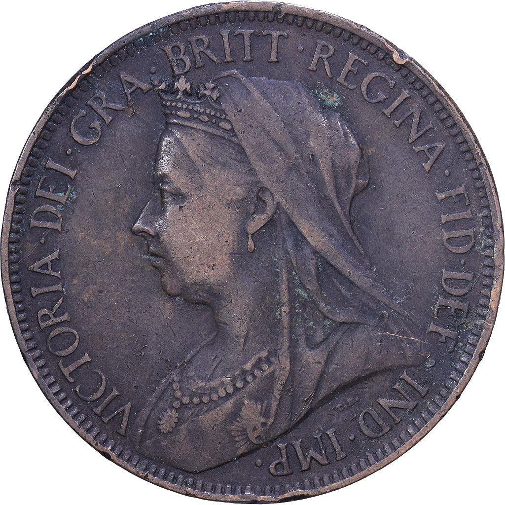 Great Britain, Victoria, 1/2 Penny, 1899, Bronze, VF(30-35), KM:789