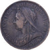 Great Britain, Victoria, 1/2 Penny, 1899, Bronze, VF(30-35), KM:789
