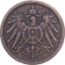 German Empire, Wilhelm II, 2 Pfennig, 1907, Berlin, Copper, EF(40-45), KM:16