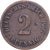 ALEMANIA - IMPERIO, Wilhelm II, 2 Pfennig, 1907, Berlin, Cobre, MBC, KM:16