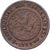 Paesi Bassi, Wilhelmina I, 1/2 Cent, 1898, Bronzo, MB+, KM:109.2