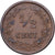 Paesi Bassi, Wilhelmina I, 1/2 Cent, 1898, Bronzo, MB+, KM:109.2