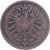 ALEMANIA - IMPERIO, Wilhelm I, 2 Pfennig, 1876, Berlin, Cobre, MBC, KM:2
