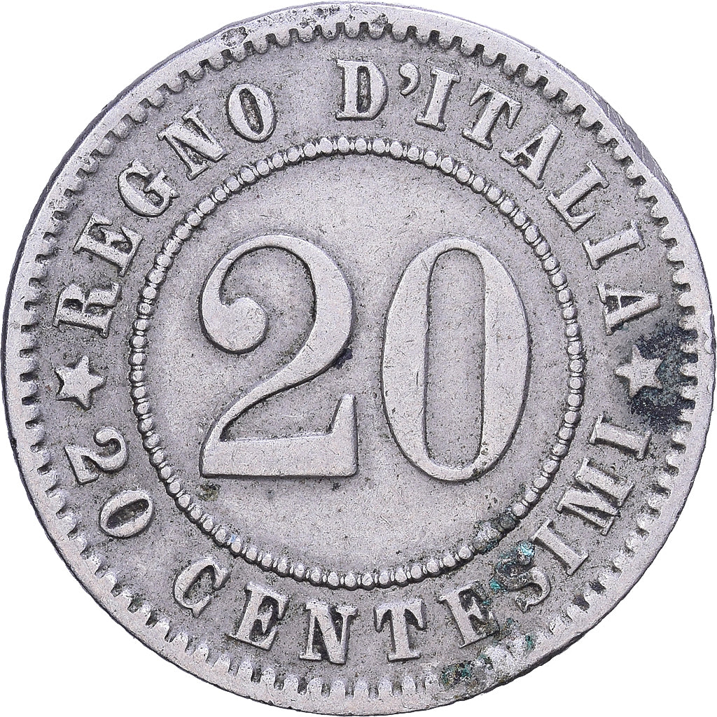 Italie, Humbert Ier, 20 Centesimi, 1894, Berlin, Cupro-nickel, TTB, KM:28.1