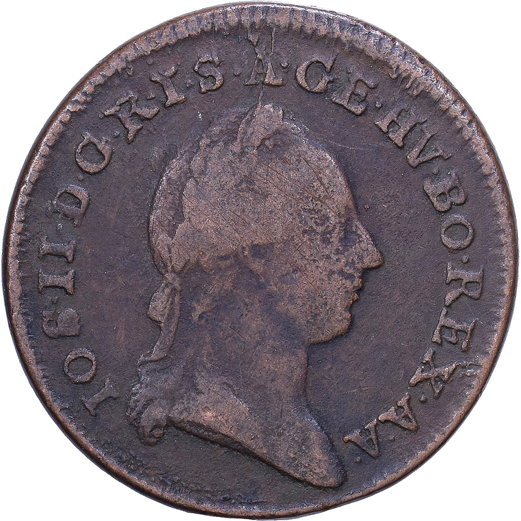 Austria, Joseph II, 1/2 Kreuzer, 1781, Kremnica, Copper, VF(30-35), KM:2053