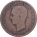 Grèce, George I, 5 Lepta, 1869, Strassburg, Cuivre, TB, KM:42