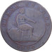 Hiszpania, Provisional Government, 5 Centimos, 1870, Madrid, Miedź, VF(30-35)