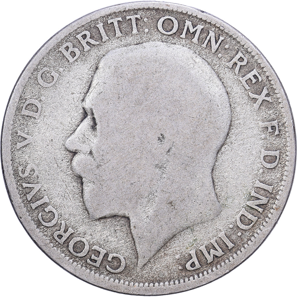 Grã-Bretanha, George V, Florin, Two Shillings, 1920, Prata, VF(20-25), KM:817a