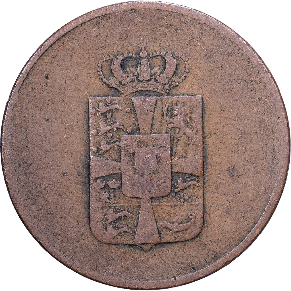 Dänemark, 16 Skilling, 1814, Bank Token, Kupfer, S+, KM:Tn3
