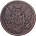 Pologne, Nicholas I, 3 Grosze, 1827, Cuivre, TB+