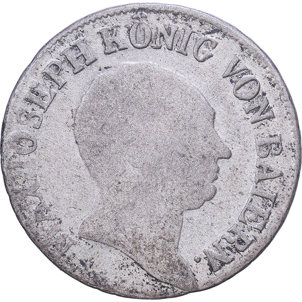 Kingdom of Bavaria, Maximillian I Joseph, 6 Kreuzer, 1806-1825, Billon, FR