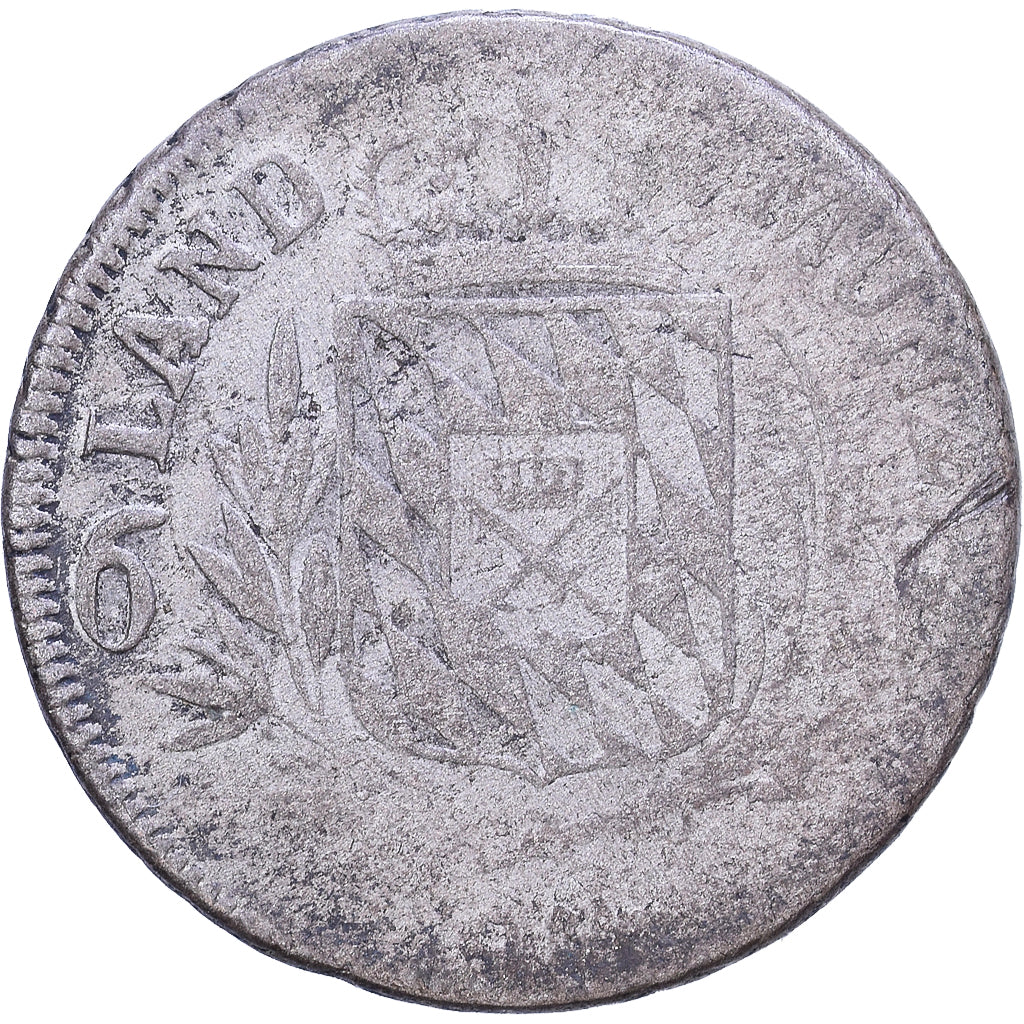 Kingdom of Bavaria, Maximillian I Joseph, 6 Kreuzer, 1806-1825, Billon, FR