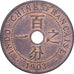 French Indochina, Cent, 1903, Paris, Bronze, EF(40-45), Lecompte:59, KM:8