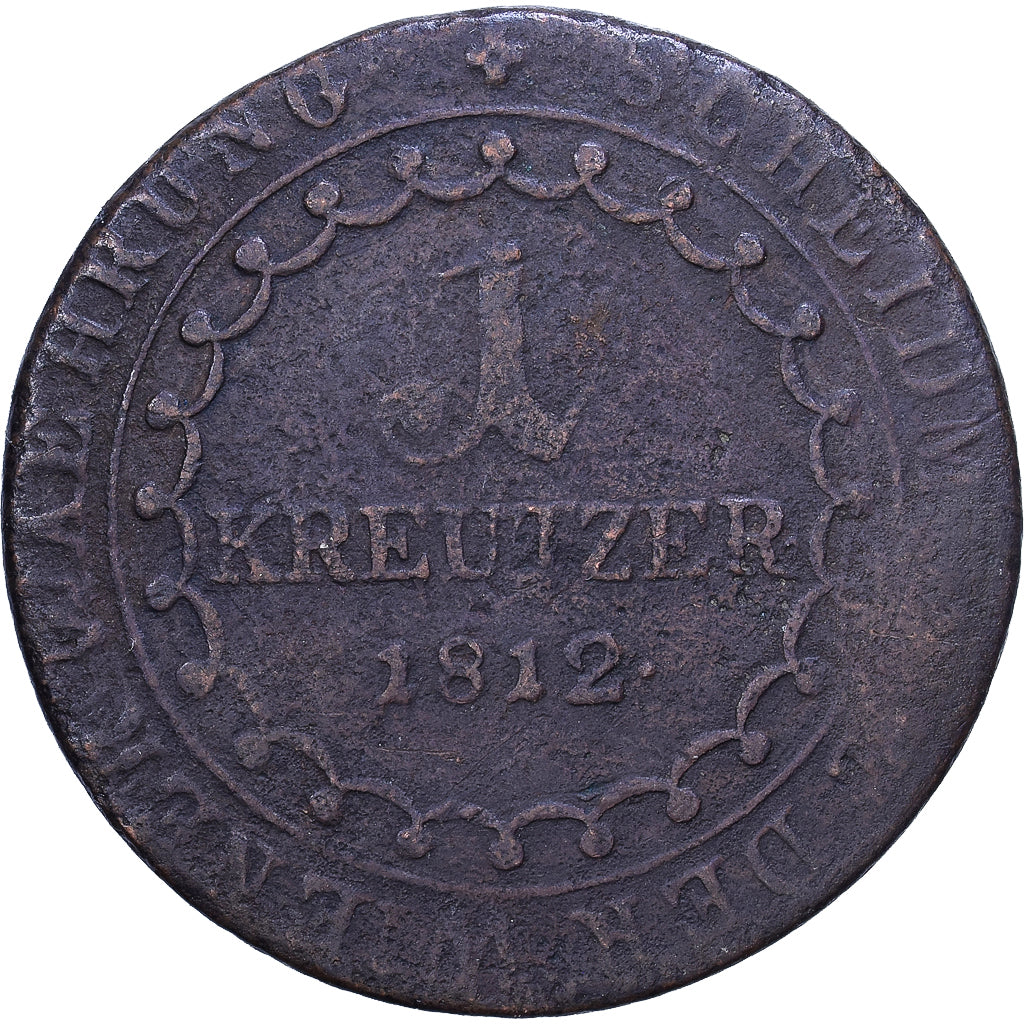 Monnaie, Autriche, Franz II (I), Kreuzer, 1812, Schmollnitz, TB+, Cuivre
