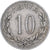 Grecja, George I, 10 Lepta, 1895, Paris, Miedź-Nikiel, AU(50-53), KM:59
