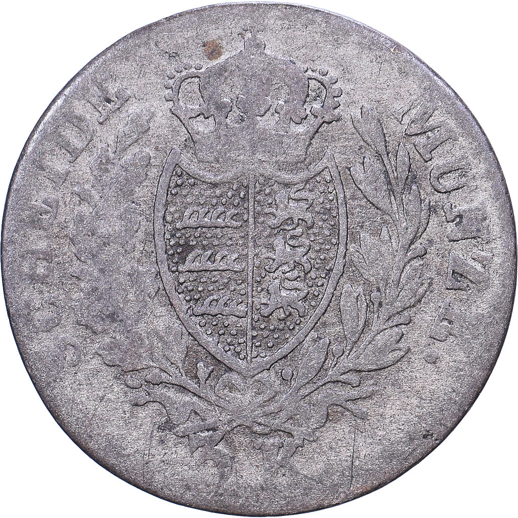 German States, WURTTEMBERG, Wilhelm I, 3 Kreuzer, Groschen, 1826-1834, Silver