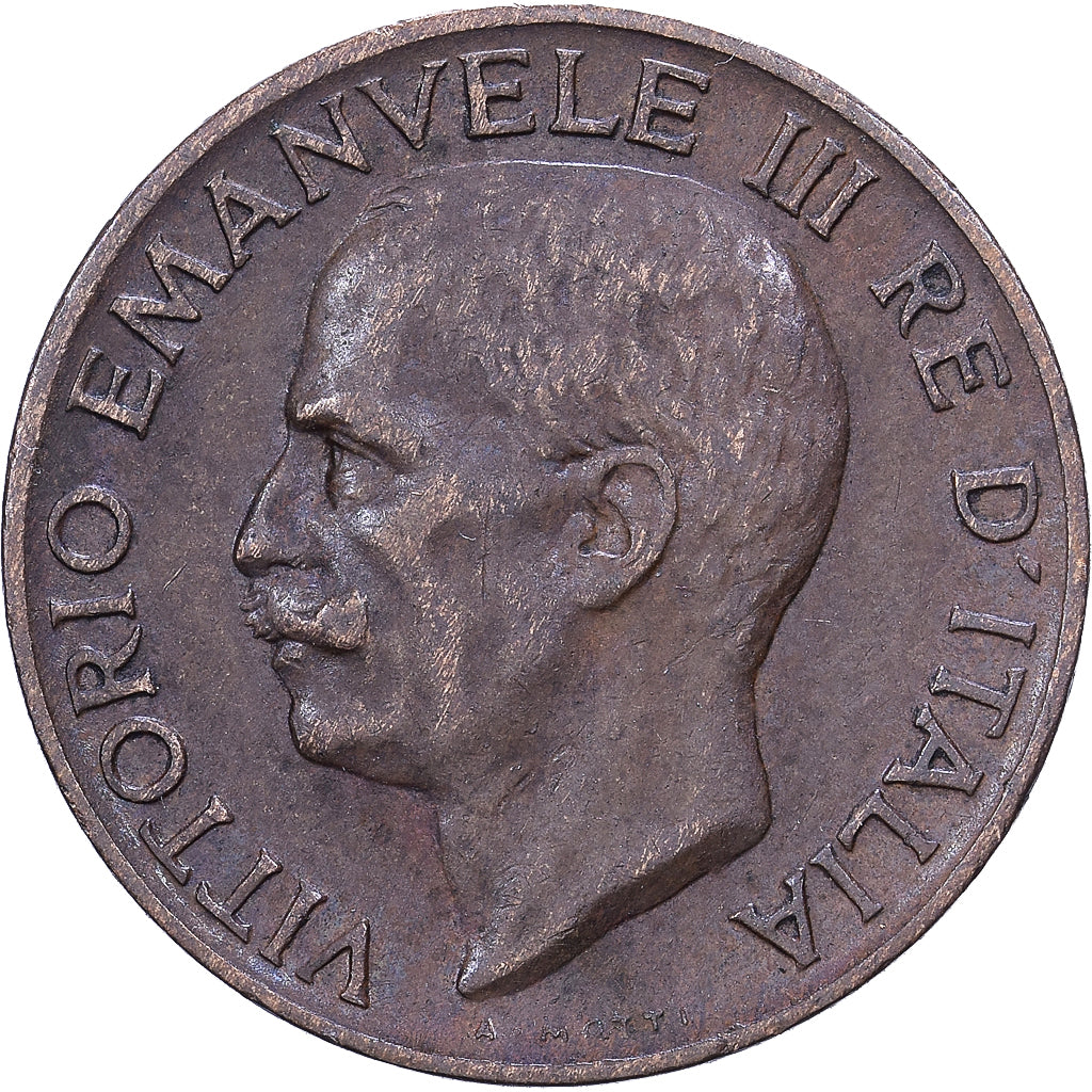 Itália, Vittorio Emanuele III, 5 Centesimi, 1932, Rome, Bronze, VF(30-35)