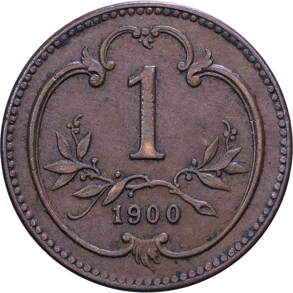 Austria, Franz Joseph I, Heller, 1900, Bronzo, BB+, KM:2800