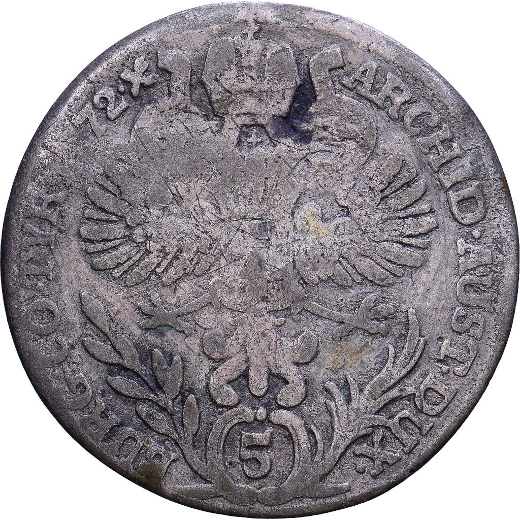 Österreich, Maria Theresa, 5 Kreuzer, 1772, Vienna, Silber, SGE, KM:1863