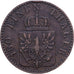 Stati tedeschi, PRUSSIA, Wilhelm I, 2 Pfennig, 1865, Berlin, Rame, BB, KM:481