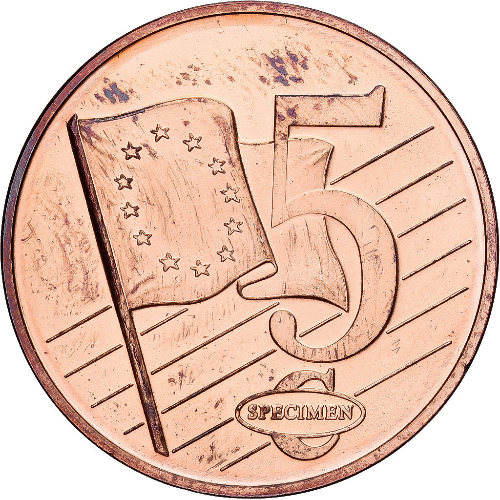 Monaco, Médaille, 5 C, Essai-Trial, 2005, FDC, Cuivre