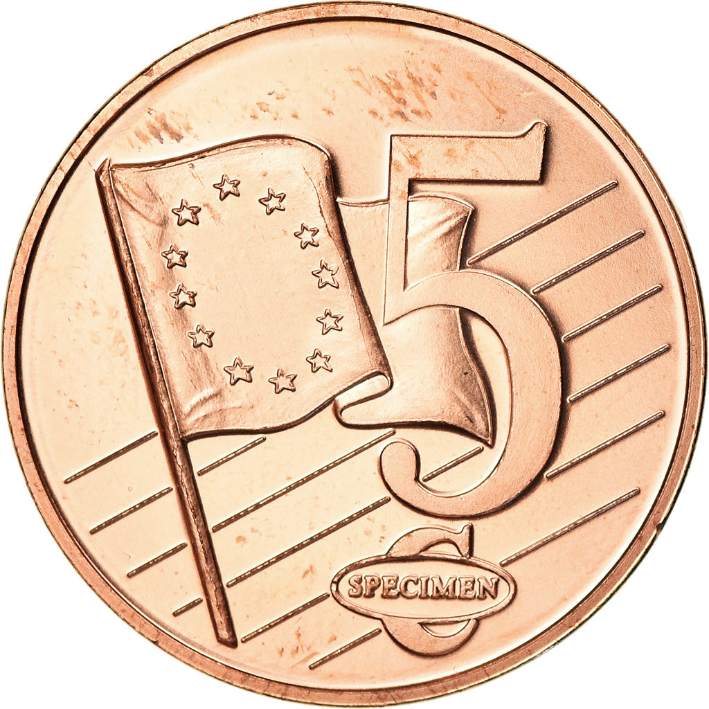 Mónaco, medalla, 5 C, Essai-Trial, 2005, FDC, Cobre