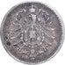 German Empire, Wilhelm I, 20 Pfennig, 1876, Hannover, Silver, VF(20-25), KM:5