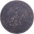 Hiszpania, Provisional Government, 10 Centimos, 1870, Madrid, Miedź, VF(30-35)