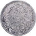 German Empire, Wilhelm I, 20 Pfennig, 1874, Berlin, Silver, VF(30-35), KM:5