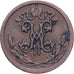 Russia, Nicholas II, 1/2 Kopek, 1909, Saint Petersburg, Copper, VF(30-35)