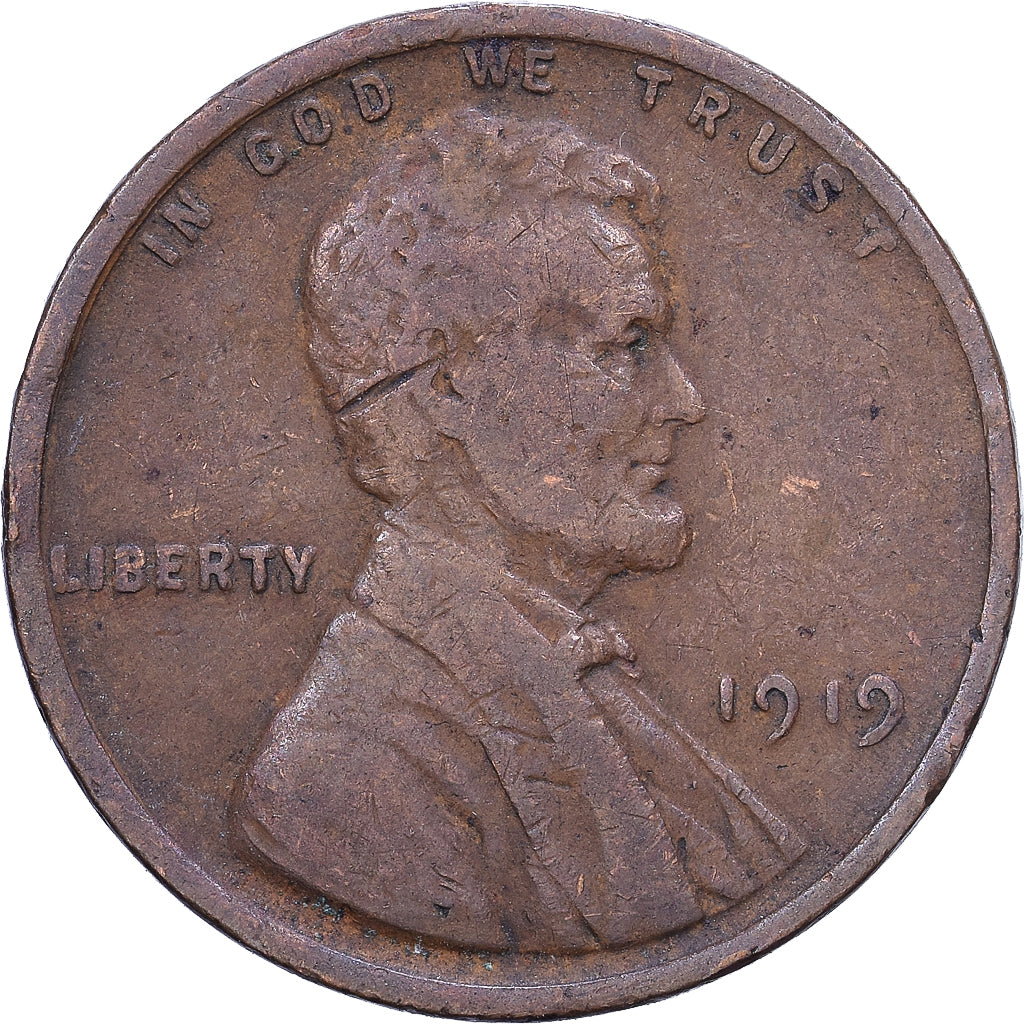 Vereinigte Staaten, Cent, 1919, Philadelphia, Bronze, S+, KM:132