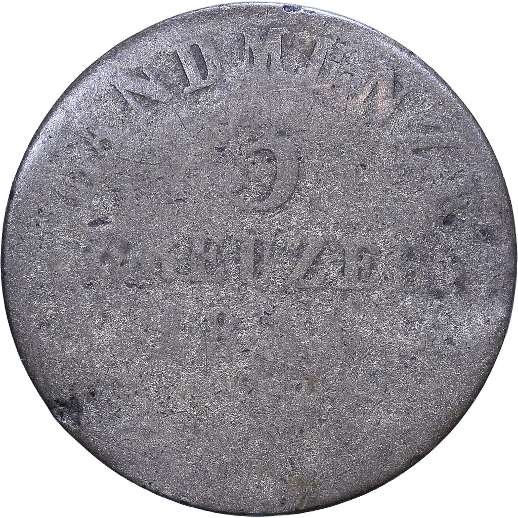 Estados alemanes, BAVARIA, Ludwig II, 3 Kreuzer, Groschen, Munich, Plata, BC
