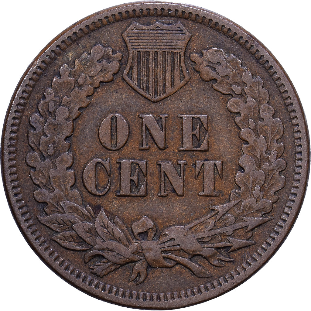 États-Unis, Cent, Indian Head, 1893, Philadelphie, Bronze, TTB+, KM:90a