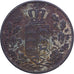 Estados Alemães, WURTTEMBERG, Wilhelm I, 1/2 Kreuzer, 4 Pfennig, 1852, Cobre