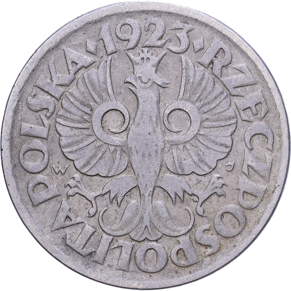 Polen, 10 Groszy, 1923, Warsaw, Nickel, S+, KM:11
