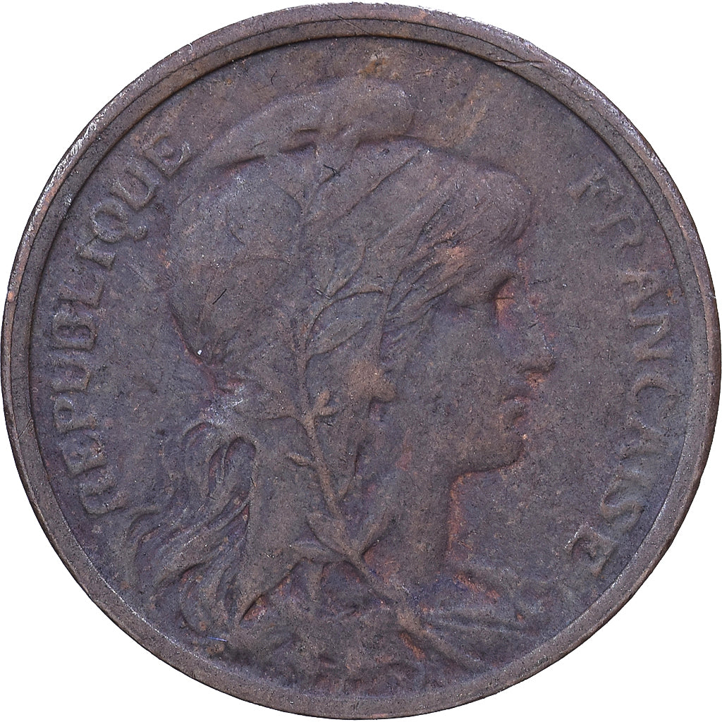 Frankrijk, 1 Centime, Daniel-Dupuis, 1912, Paris, Bronzen, FR+