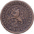 Paesi Bassi, Wilhelmina I, 1/2 Cent, 1901, Utrecht, Bronzo, BB, KM:109.2