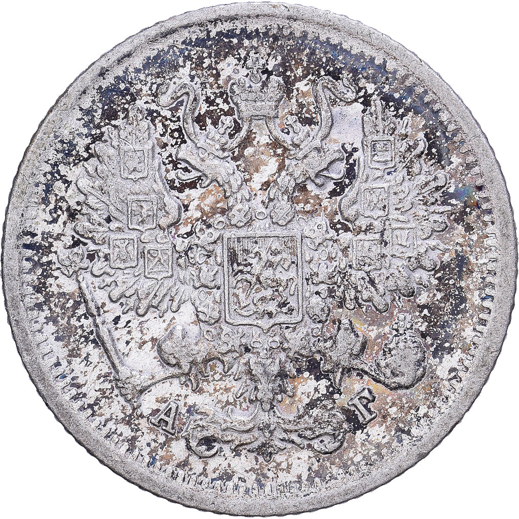 Russia, Alexander III, 10 Kopeks, 1894, Saint Petersburg, Srebro, VF(30-35)