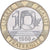 Francia, 10 Francs, Génie, 1988, Monnaie de Paris, Bi-metallico, BB+