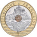 France, 20 Francs, Mont Saint Michel, 1992, Paris, Tri-Metallic, MS(64)