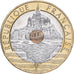 Frankreich, 20 Francs, Mont Saint Michel, 1992, Paris, Tri-Metallic, UNZ+