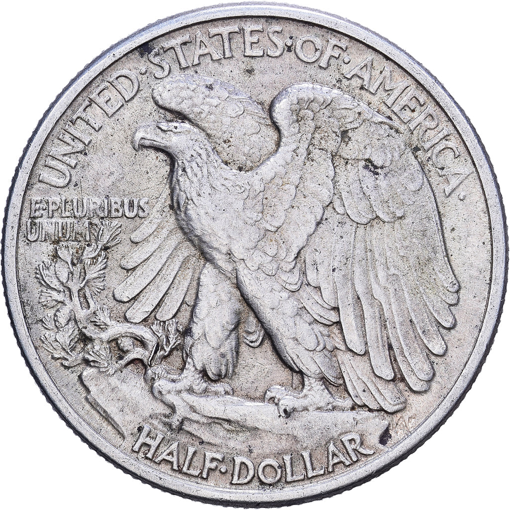 United States, Half Dollar, 1943, Philadelphia, Silver, EF(40-45), KM:142