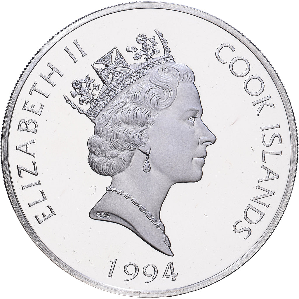Îles Cook, Élisabeth II, 10 Dollars, 1994, Franklin Mint, BE, Argent, SPL+