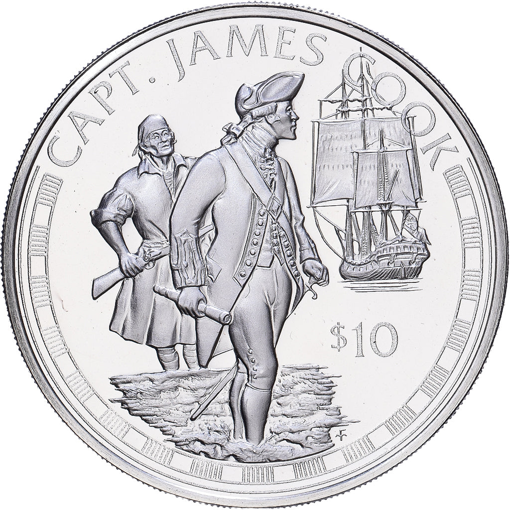 Îles Cook, Élisabeth II, 10 Dollars, 1994, Franklin Mint, BE, Argent, SPL+