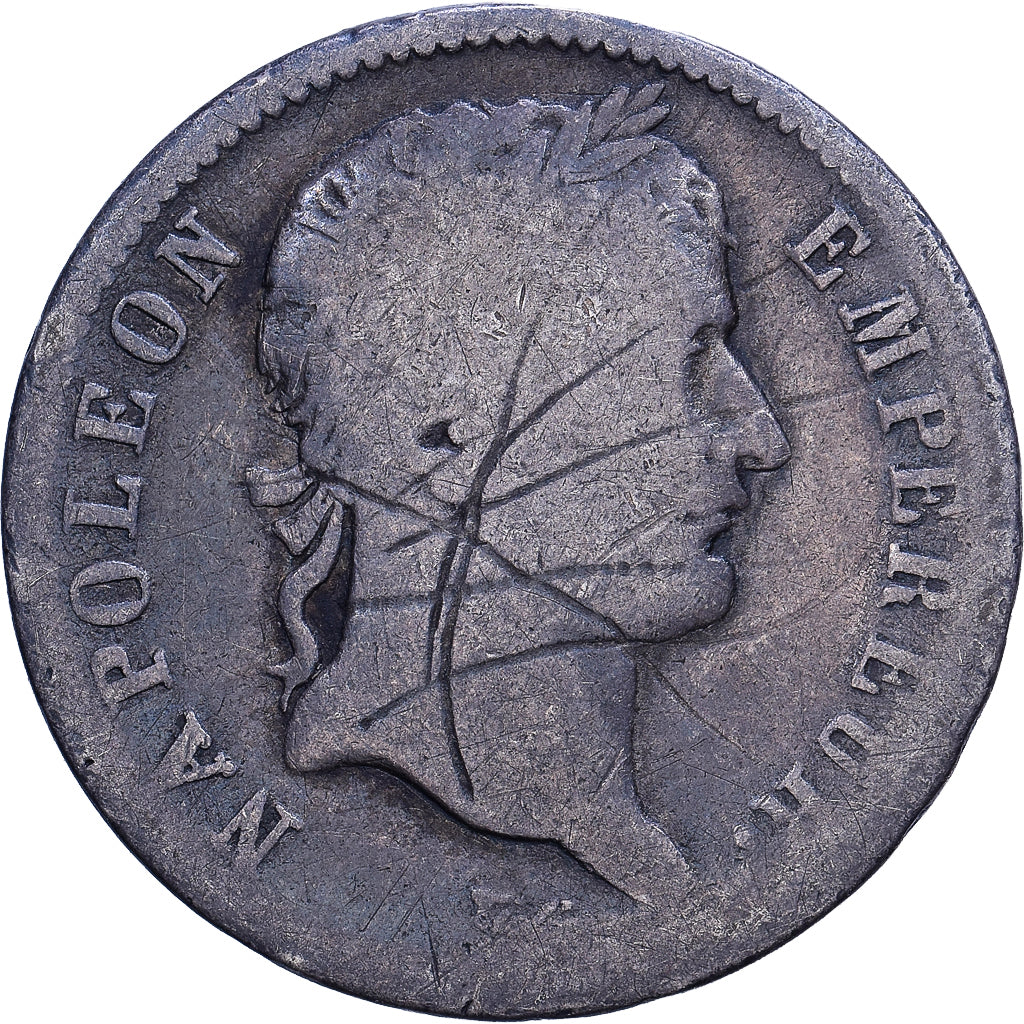 France, Franc, Napoléon I, 1808, Strasbourg, Silver, VF(20-25), Gadoury:446