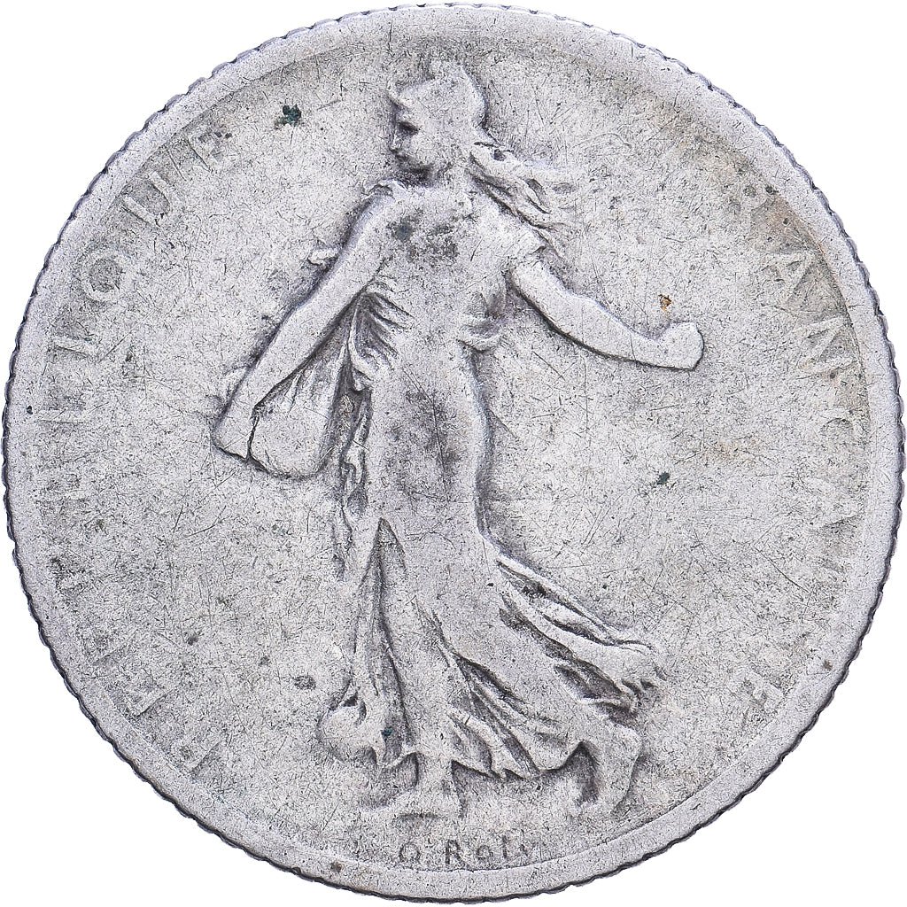 Francia, 1 Franc, Semeuse, 1900, Paris, Very rare, Argento, B+, Gadoury:467