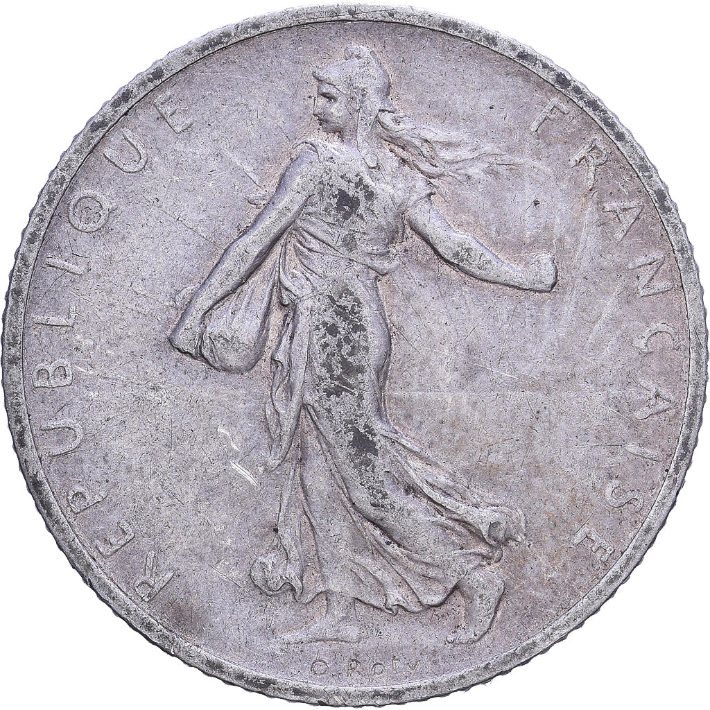 France, Franc, Semeuse, 1901, Paris, 1 Franc, Silver, EF(40-45), Gadoury:467